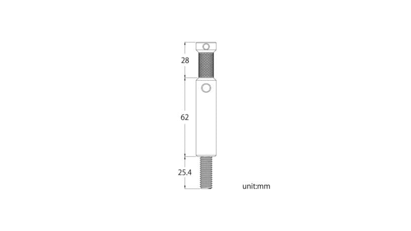 KUPO 5/8'' Stud W/3/8''-16 Male Threaded (2.54cm Length)