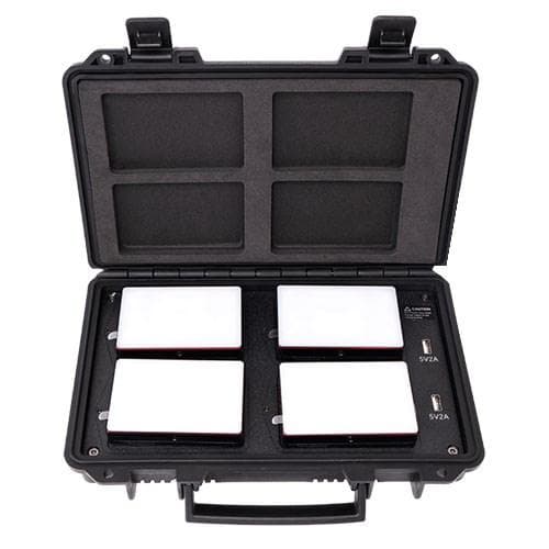 Aputure MC 4-Light Travel Kit with Charging Case