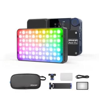 Amaran Ace 25c RGB LED Light Panel All-in-One Creator Kit