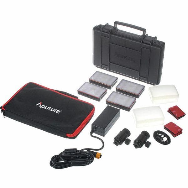 Aputure MC 4-Light Travel Kit with Charging Case