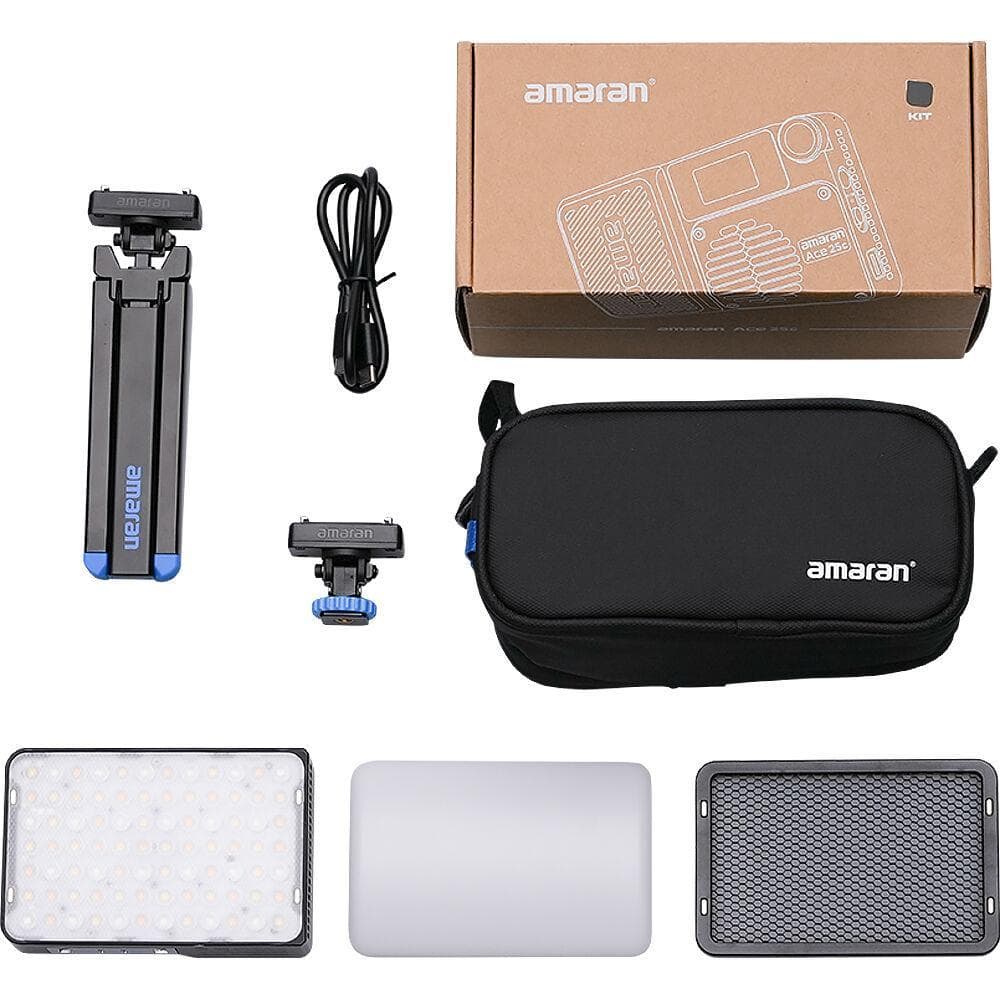 Amaran Ace 25c RGB LED Light Panel All-in-One Creator Kit